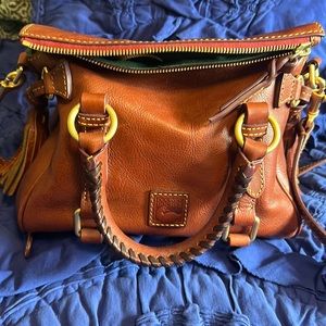 Dooney and Bourke Florentine Micro Satchel in Ginger